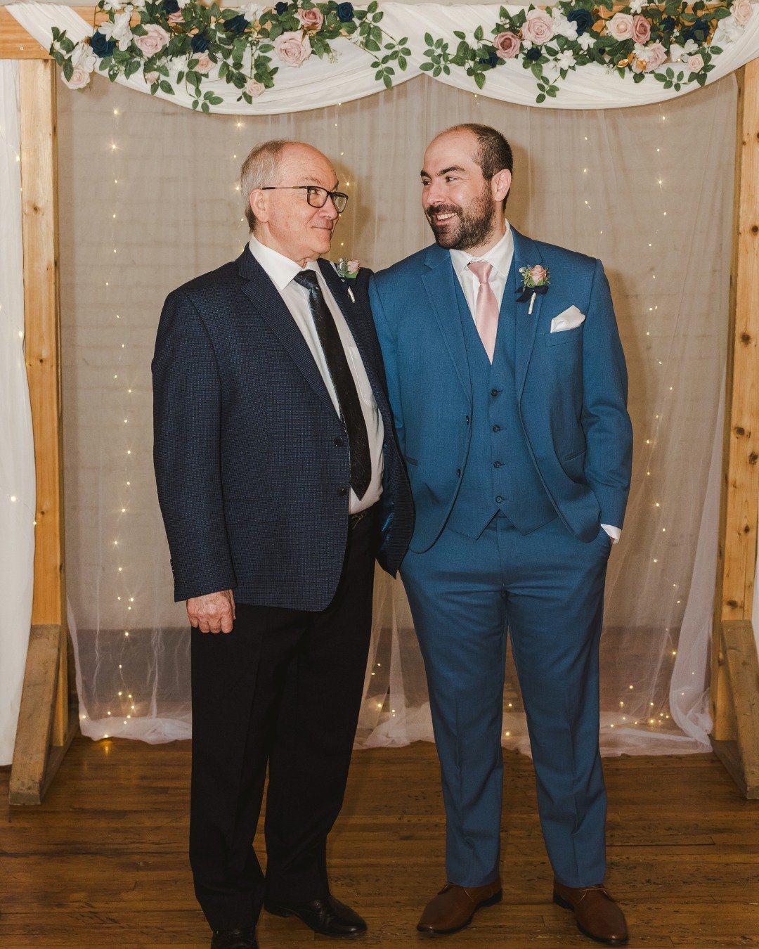 Like father, like son &mdash; two generations of strength, style, and love. Here's to the man who showed him how to suit up for life.

@4fathersbrewing
@ivloftatfourfathers
@mooresclothing

#FedoraMedia #FatherAndSon #WeddingMoments #FamilyFirst #Ont