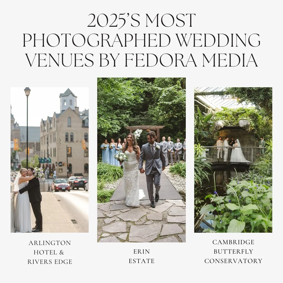 Explore our most photographed venues, each offering a stunning setting for your special day!

1. @erinestate
2. @arlingtonhotelparis &amp; @riversedgeparis
3. @cambridgebutterflyconservatory

No matter your style, these venues provide breathtaking sc