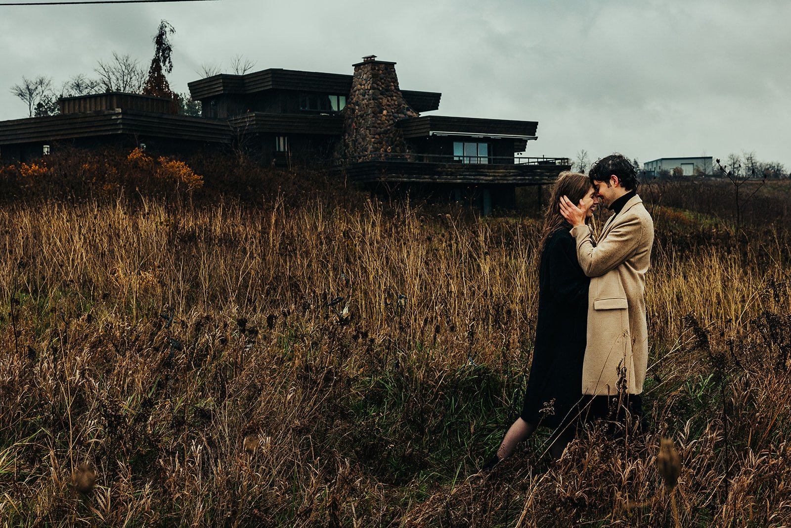 Unique fall apocalypse engagement shoot photo by Fedora Media.jpg