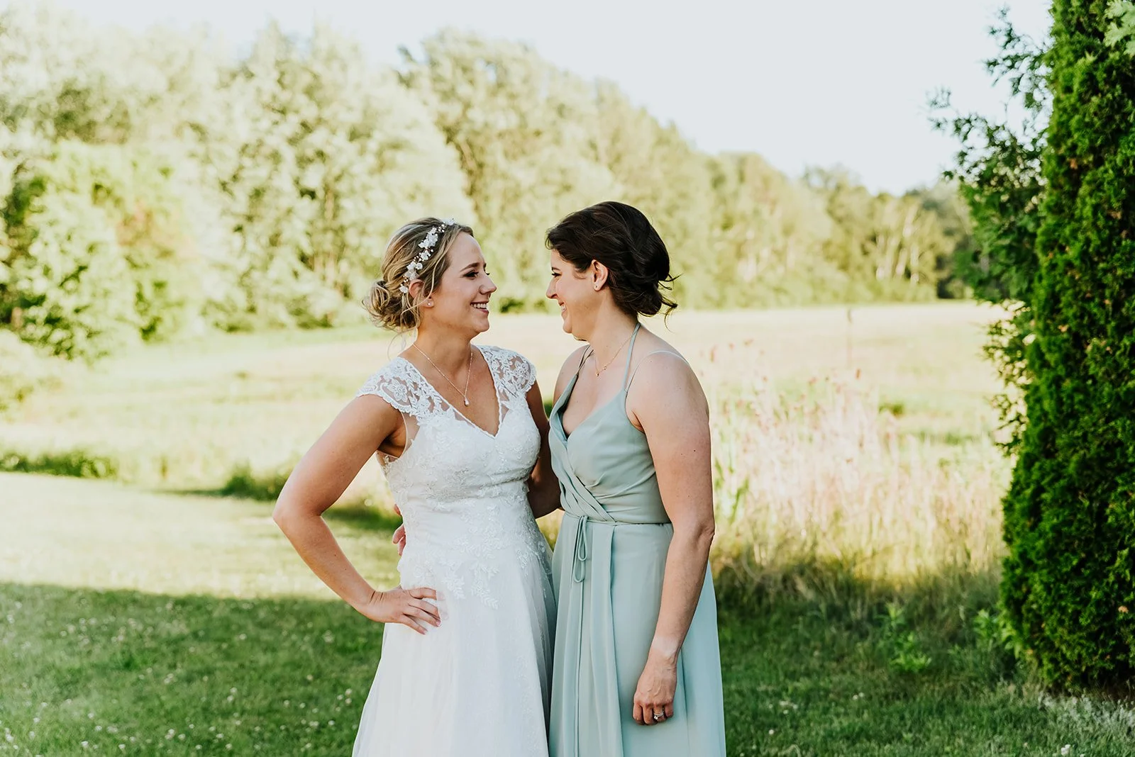Bride and maid of honour photo by Fedora Media.jpg