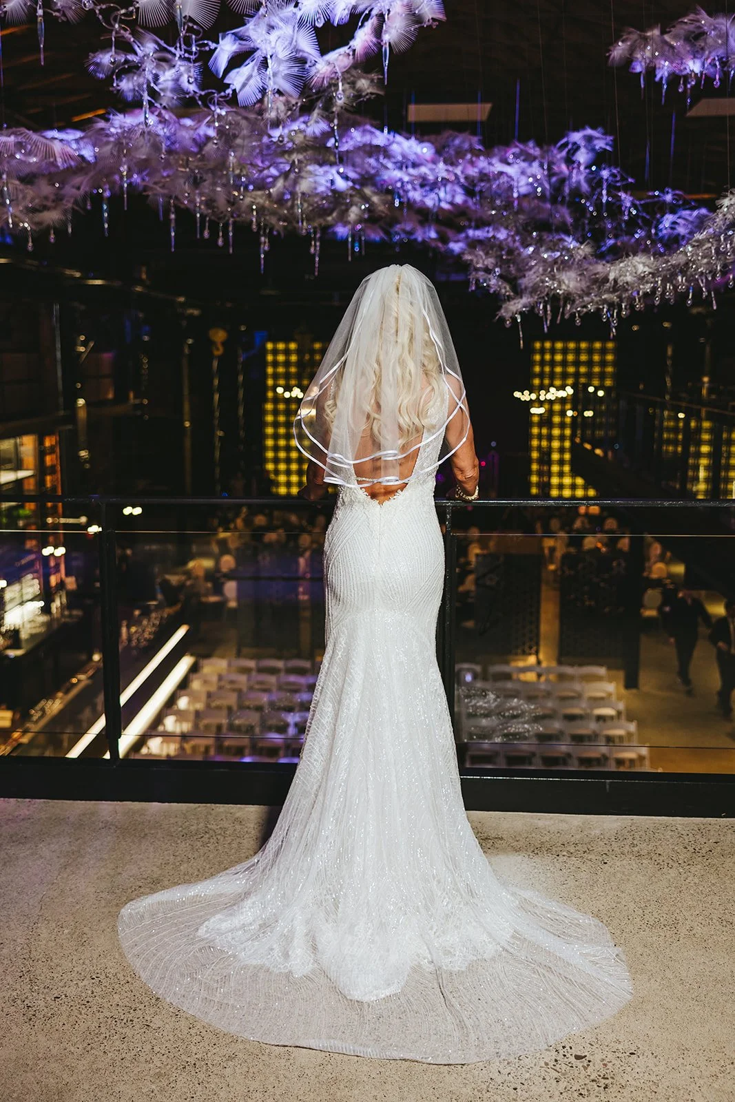 Back of the brides dress at Tapestry Hall Photo by Fedora Media.jpg