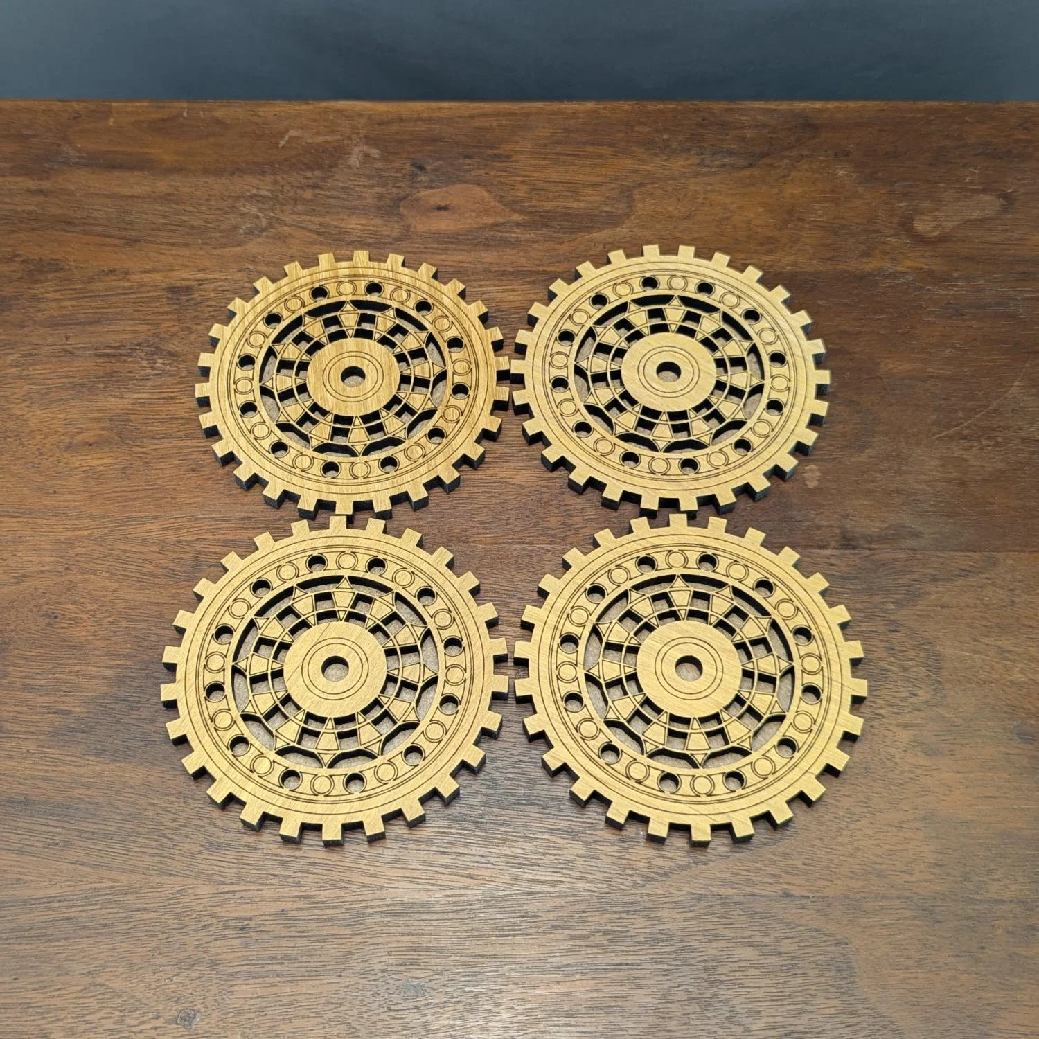 Handmade coaster for engineers and creators
