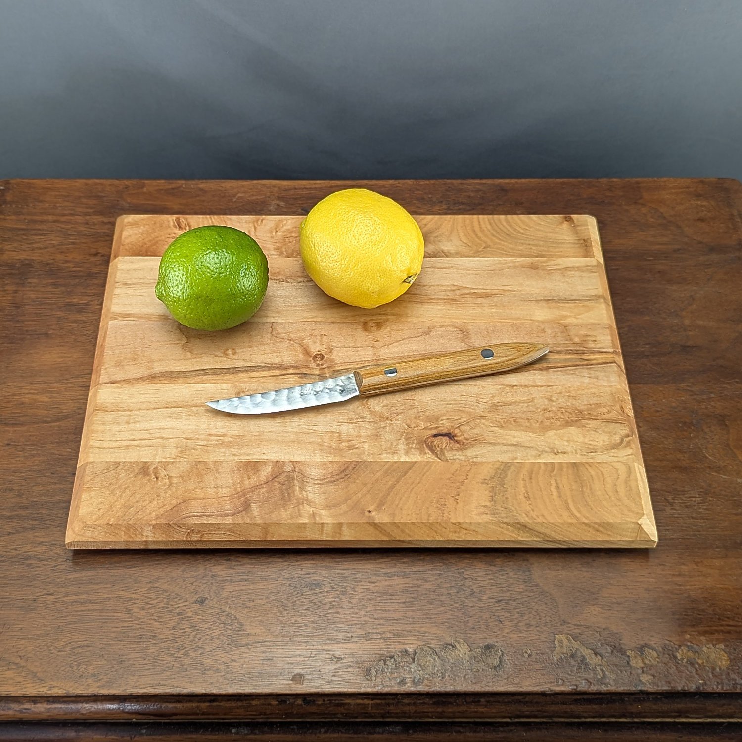 Small maple board for slicing fruits and vegetables
