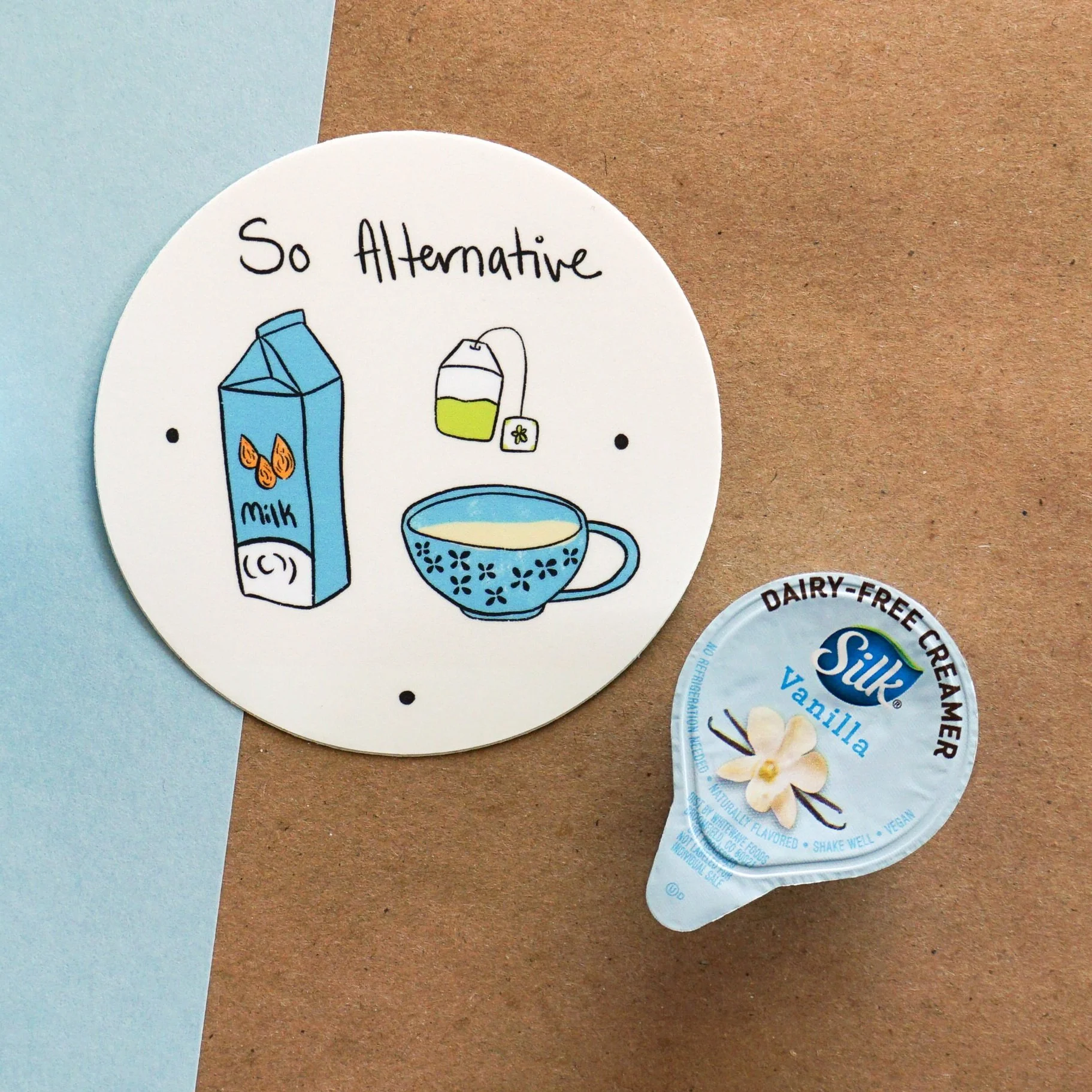 "Alternative Milk," Round Sticker