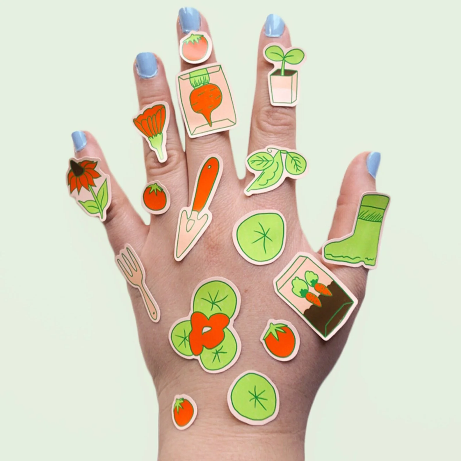 "Spring Garden Dream," Sticker Sheet, spring flowers and plants