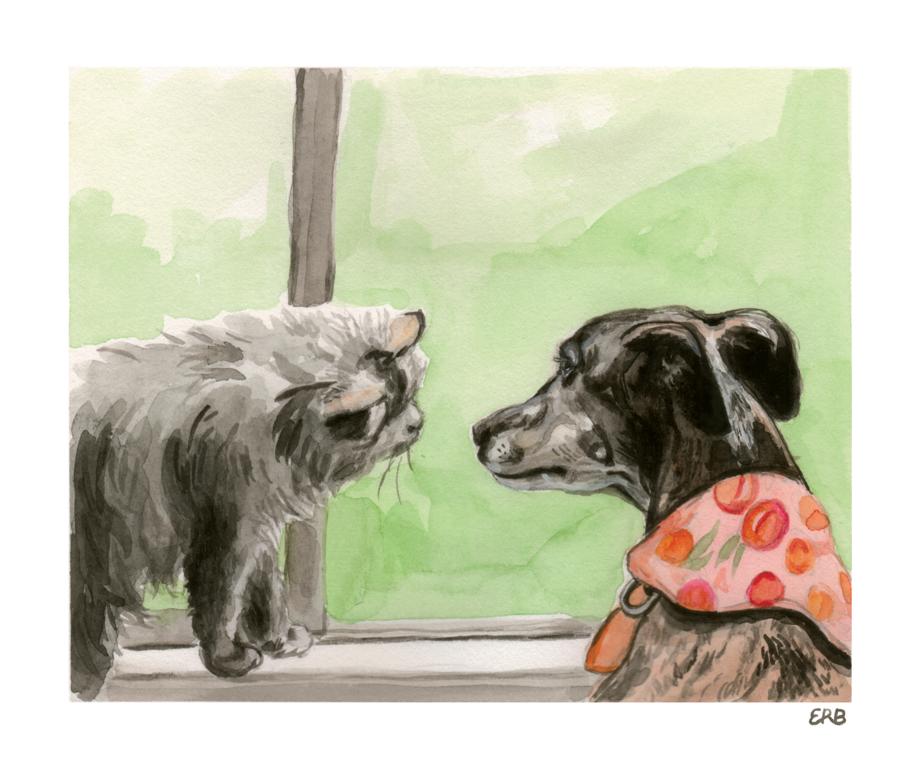  Watercolor painting.  