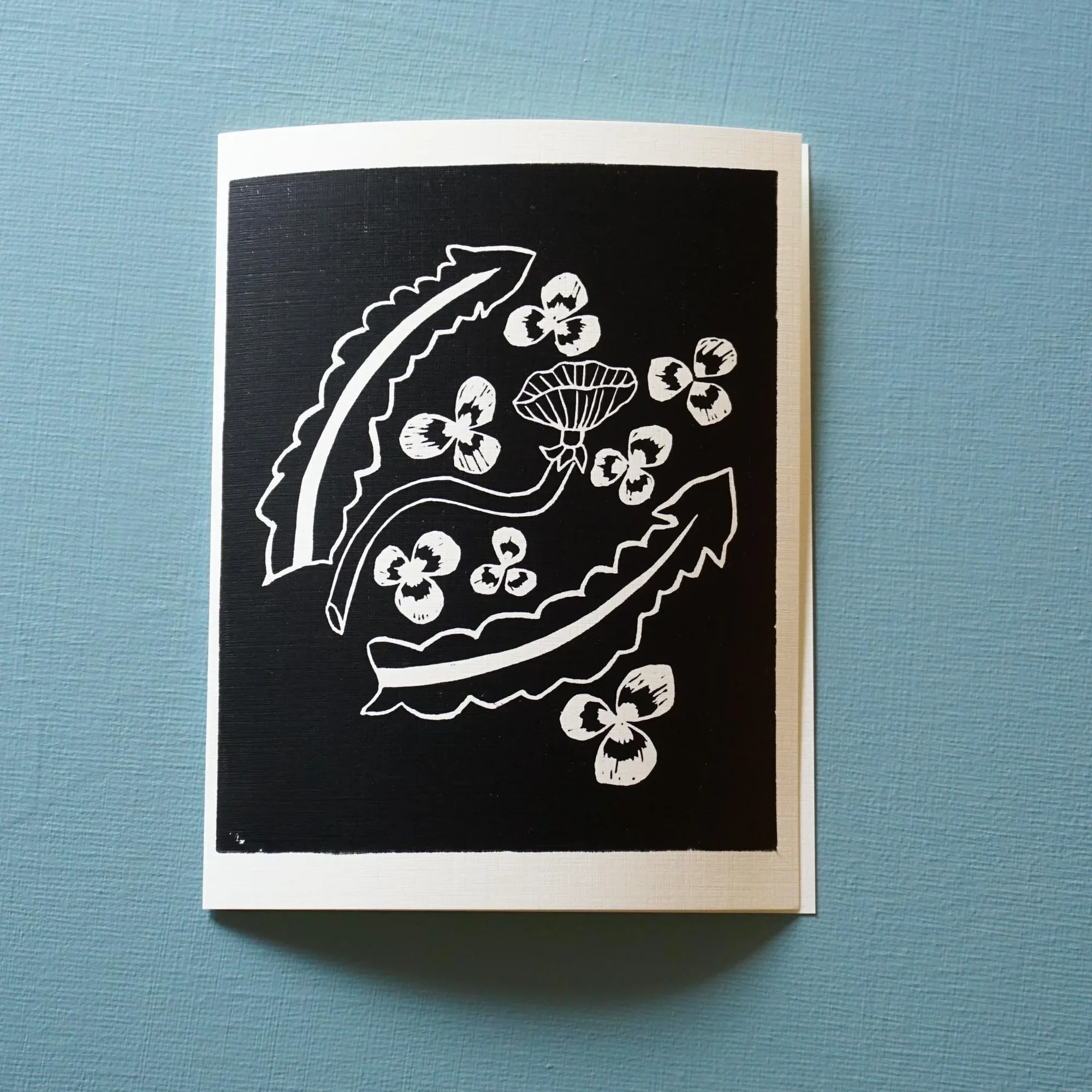  Block Printed Card 