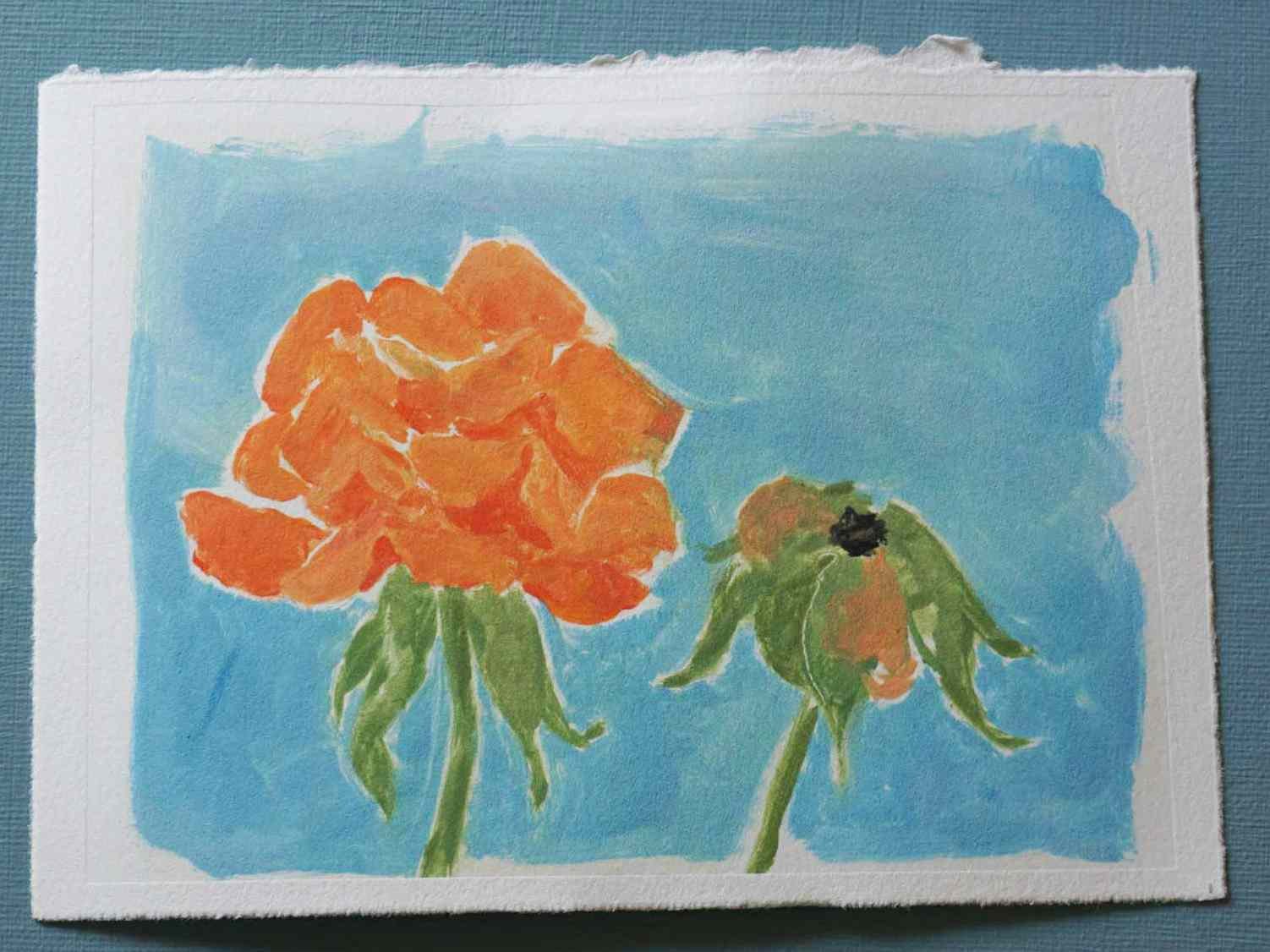  Monotype print on BFK paper. 