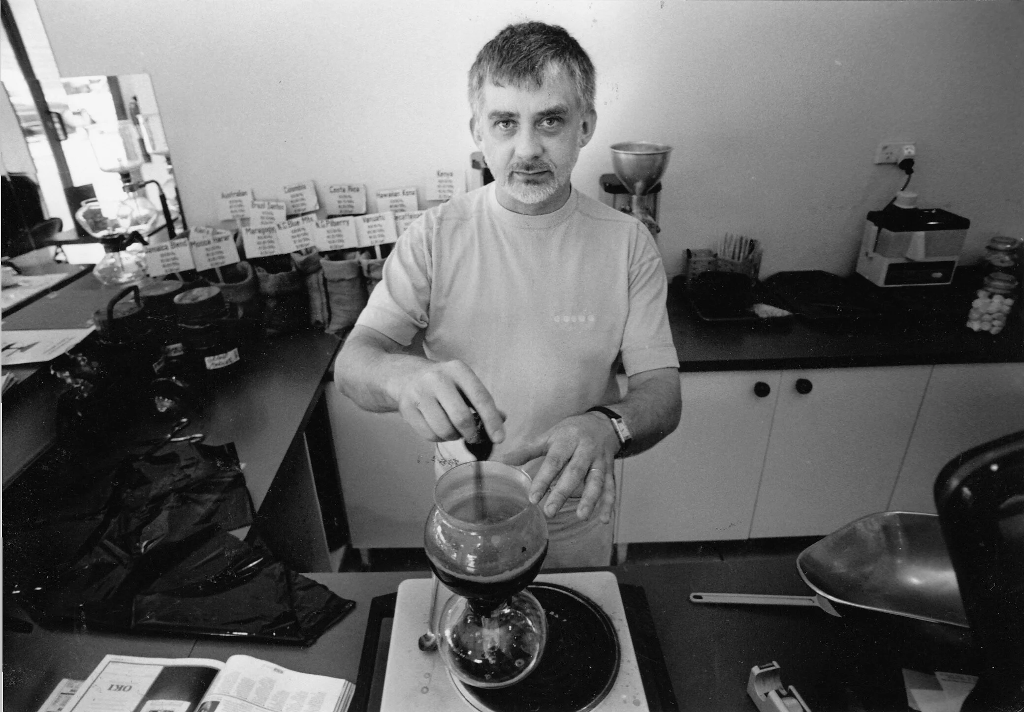 Coffee genius at work (Malvern, 1992)