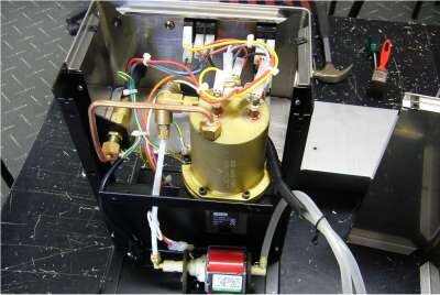 You now have complete access to the innards of your machine.   This is the latest Silvia, the rest of the photos are of the older model, which most people have.