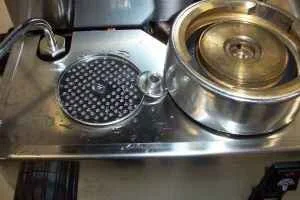 Cleaned (note water distributor washer)