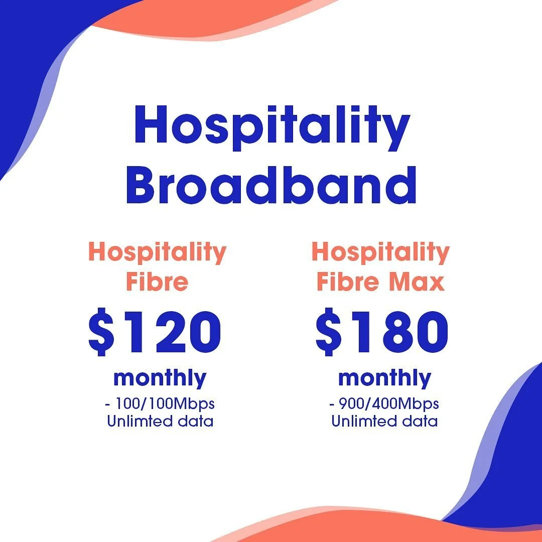 Hospitality Broadband is here! We have just launched our brand new broadband plans designed specifically for the hopsitality industry!! If you think this sounds like you, get in touch with us today for more information #tech #hospitality #smallbusiness #newzealand #provexnz