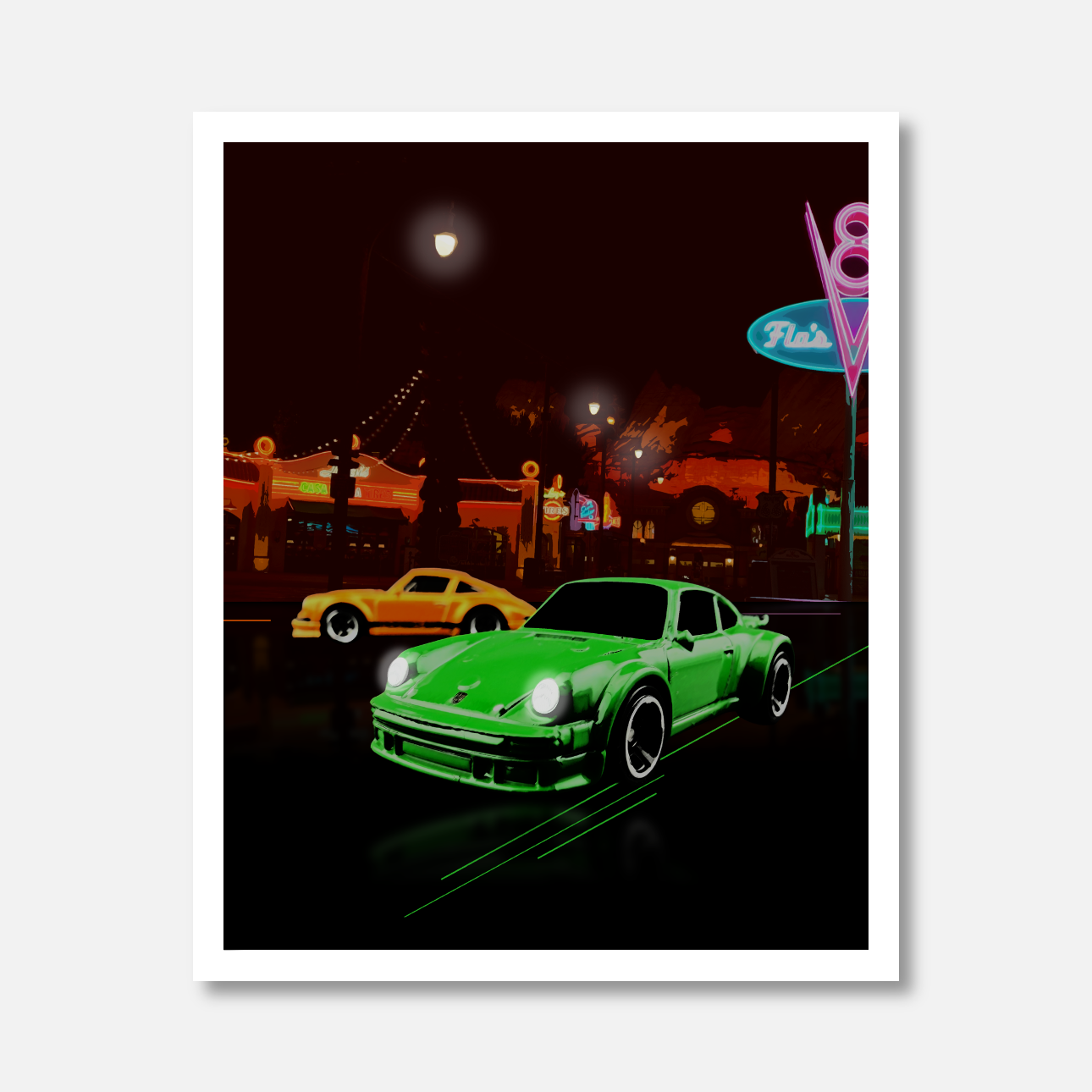 Land of Cars - Porsche Print