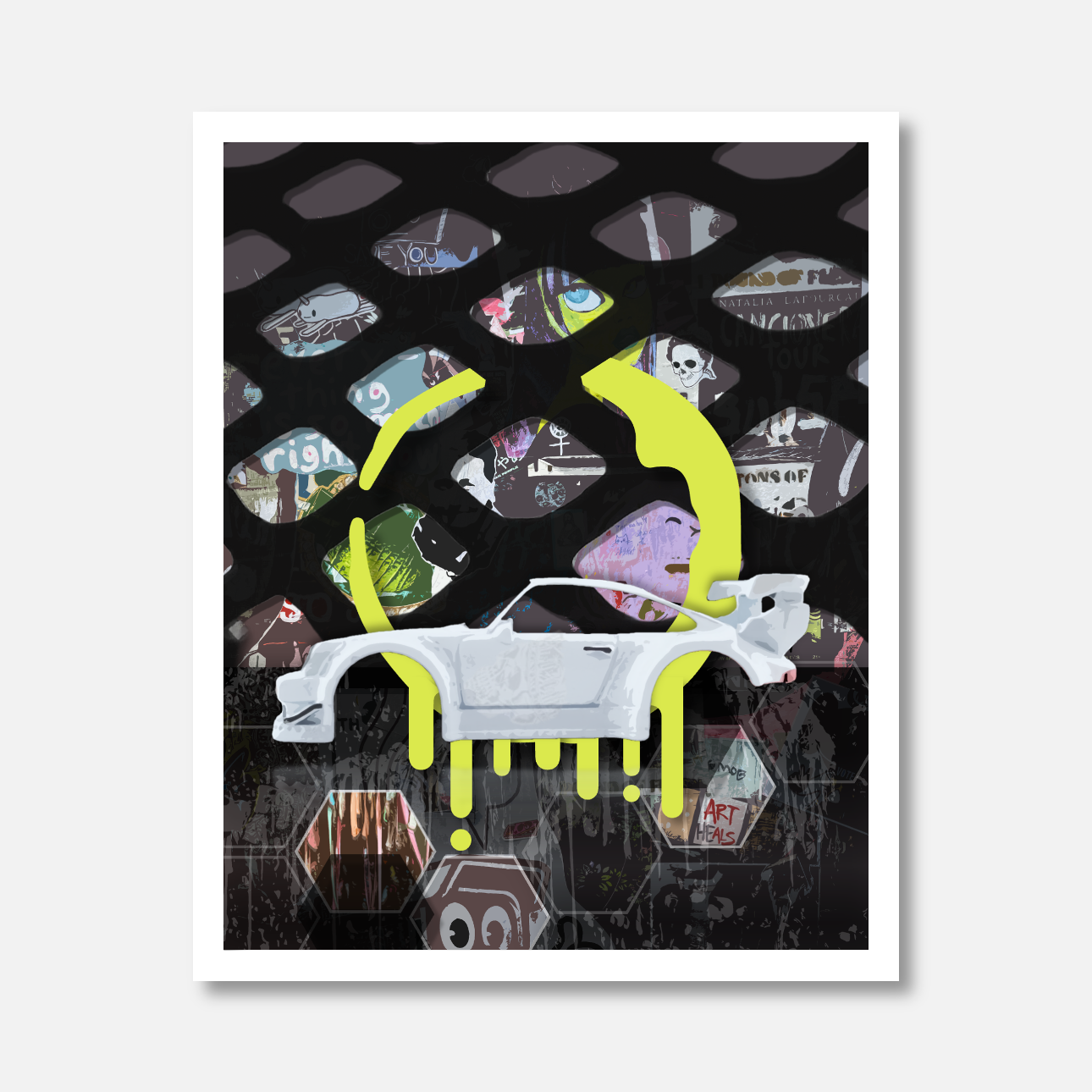 Seattle Grunge - Porsche Print