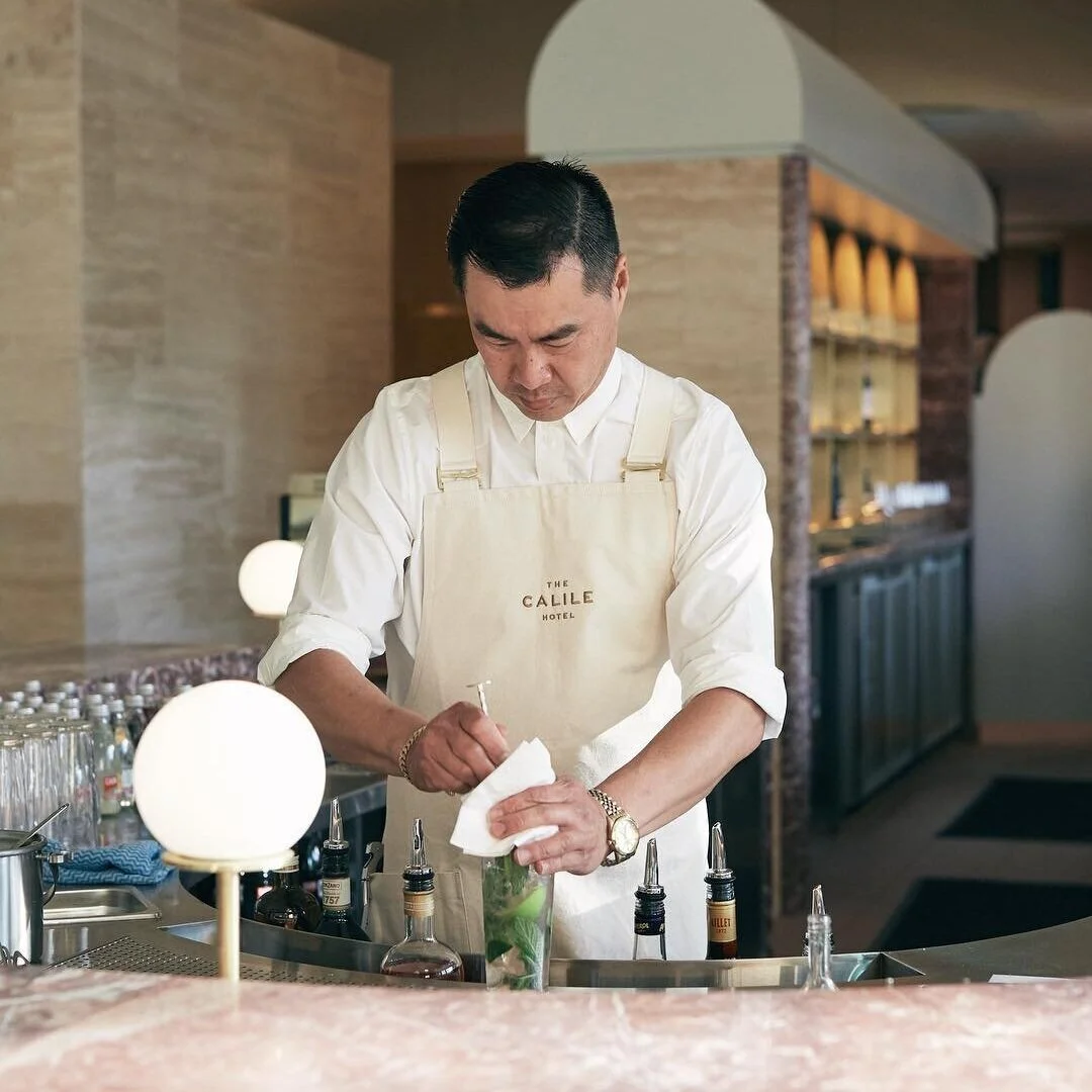 Custom canvas aprons :  The Calile Hotel, Sydney