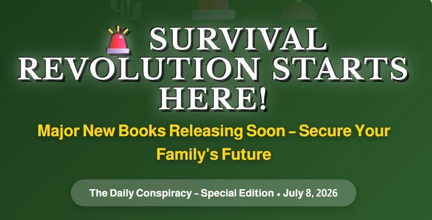 SURVIVAL REVOLUTION STARTS HERE!  Major New Books Releasing Soon – Secure Your Family's Future
