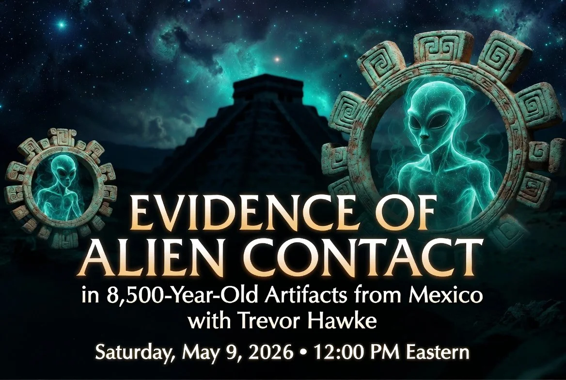 Trevor Hawke on Ancient Alien Artifacts at Hucolo - 12pm Eastern, May 9