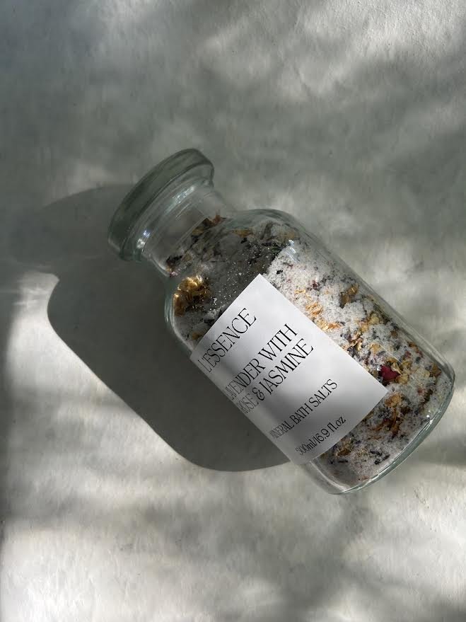 Lavender with Rose Geranium &amp; Jasmine Mineral Bath Salts