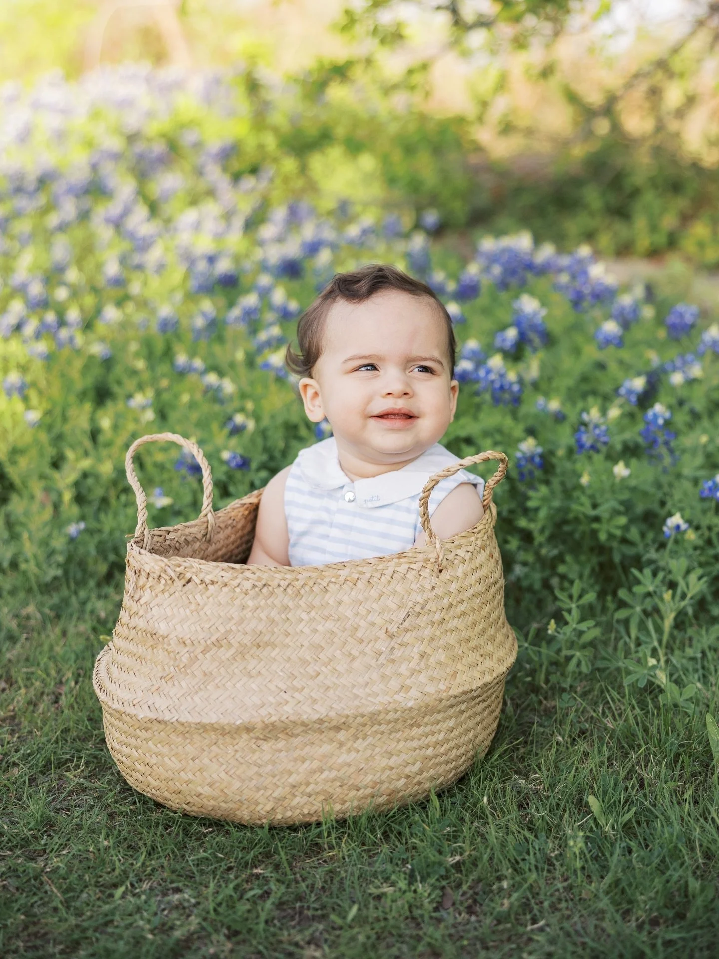 My baby first time with the bluebonnets 🪻🥹