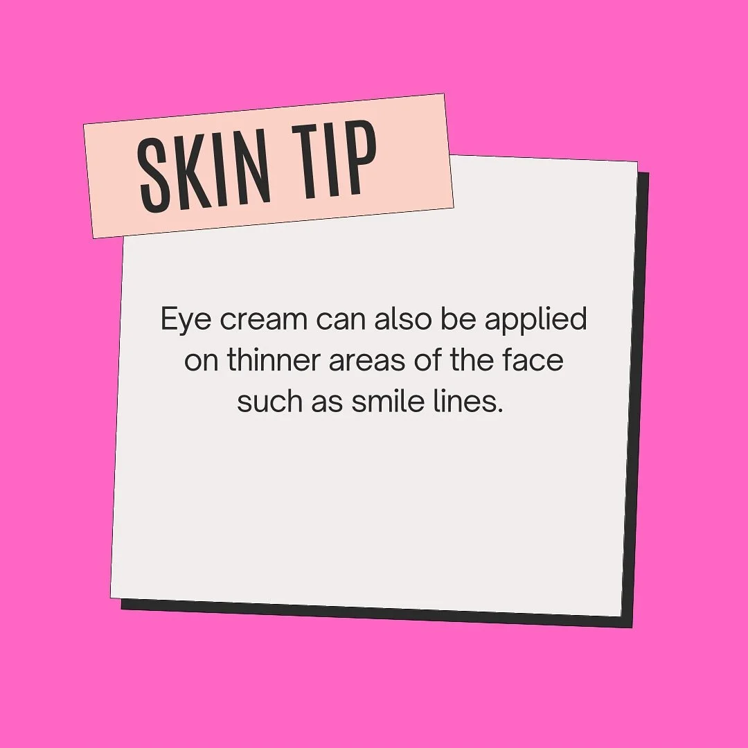 Don&rsquo;t let that eye cream go to waste! It&rsquo;s designed for delicate skin, so you can dab it in thinner areas for that extra boost of hydration and prevention. #nikaaesthetician 

#skin #skincare #facial #laesthetician #losangelesesthetician 