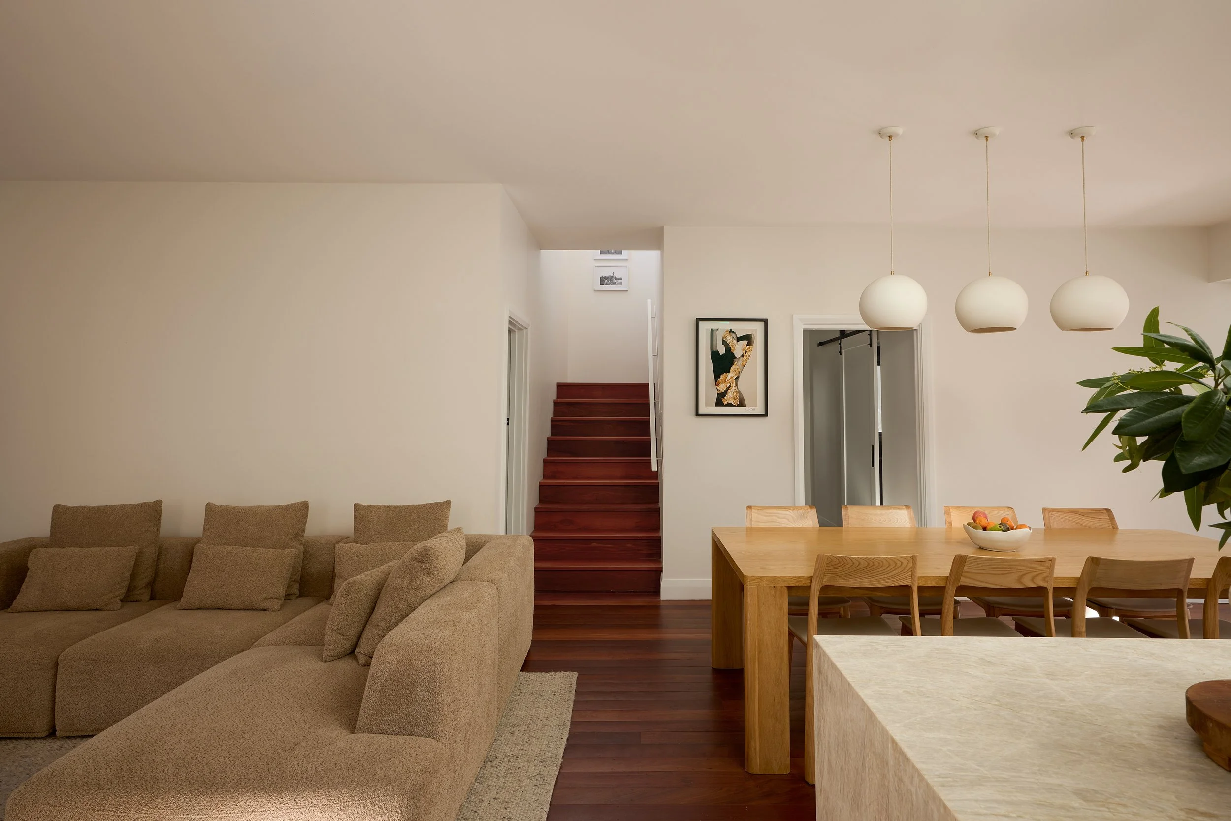 Living and dining space