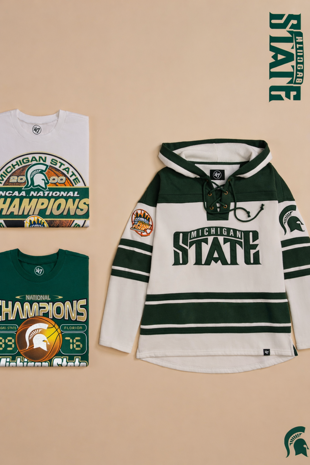 Michigan State championship gear flat lay.png