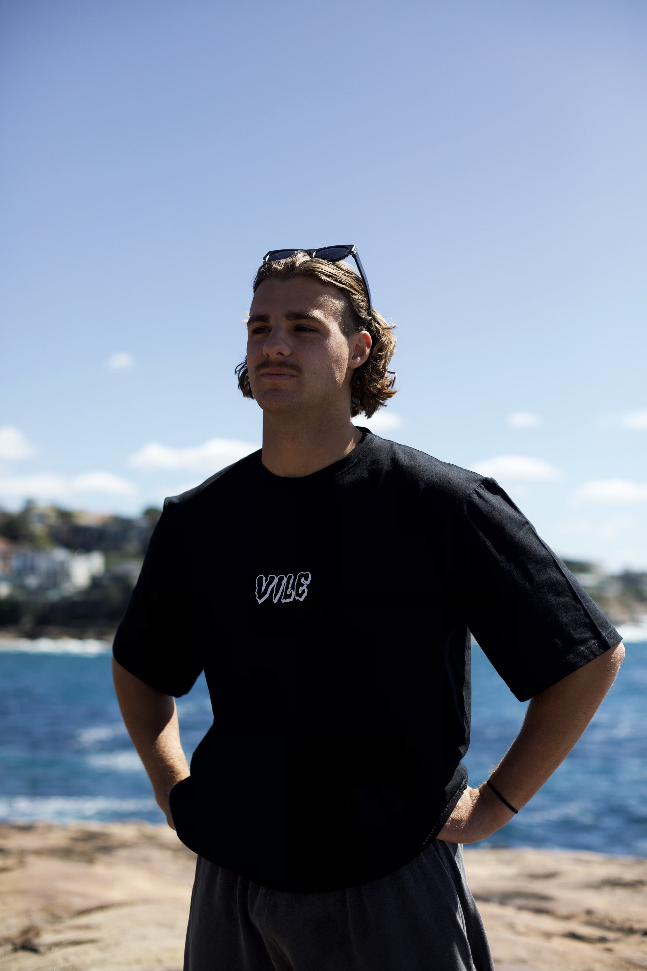'VILE' Box Tee (Black)