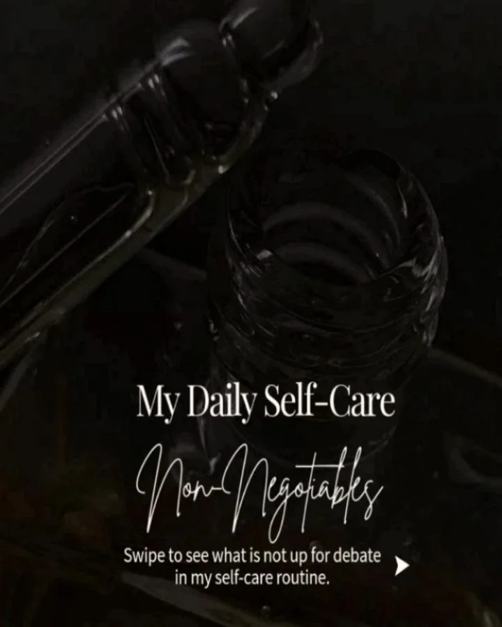 Because self-care is such an integral part of any successful transformation, every routine should have a set of non-negotiables.

Your self-care non-negotiables are the things you do to take care of yourself physically, spiritually, or mentally, no m