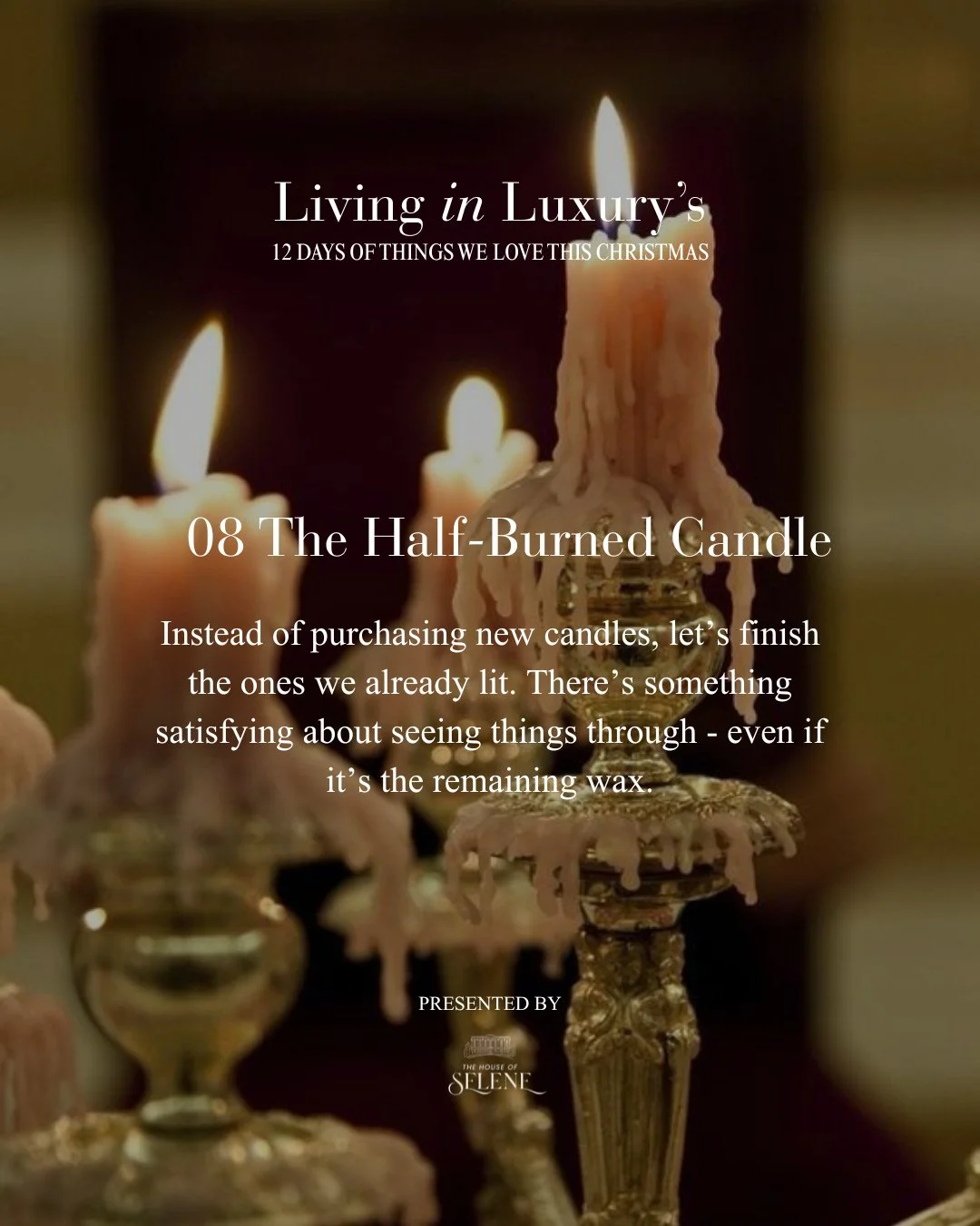 No one around here keeps candles just for display. They&rsquo;re lit, used, replaced, sometimes twice in a night. A half-burned candle is the sign of a woman who is living, not just surviving.⁠
⁠
The scent always gives her away. It lingers on her clo