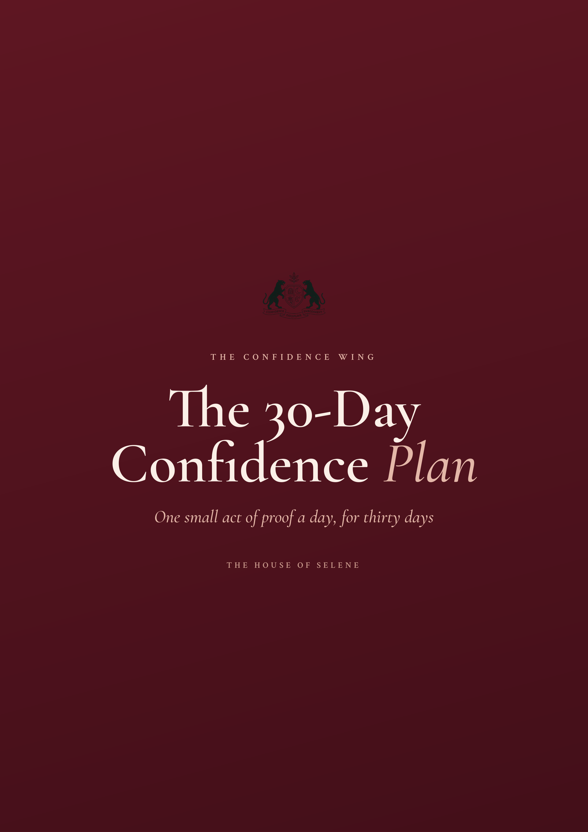 The 30-Day Confidence Plan