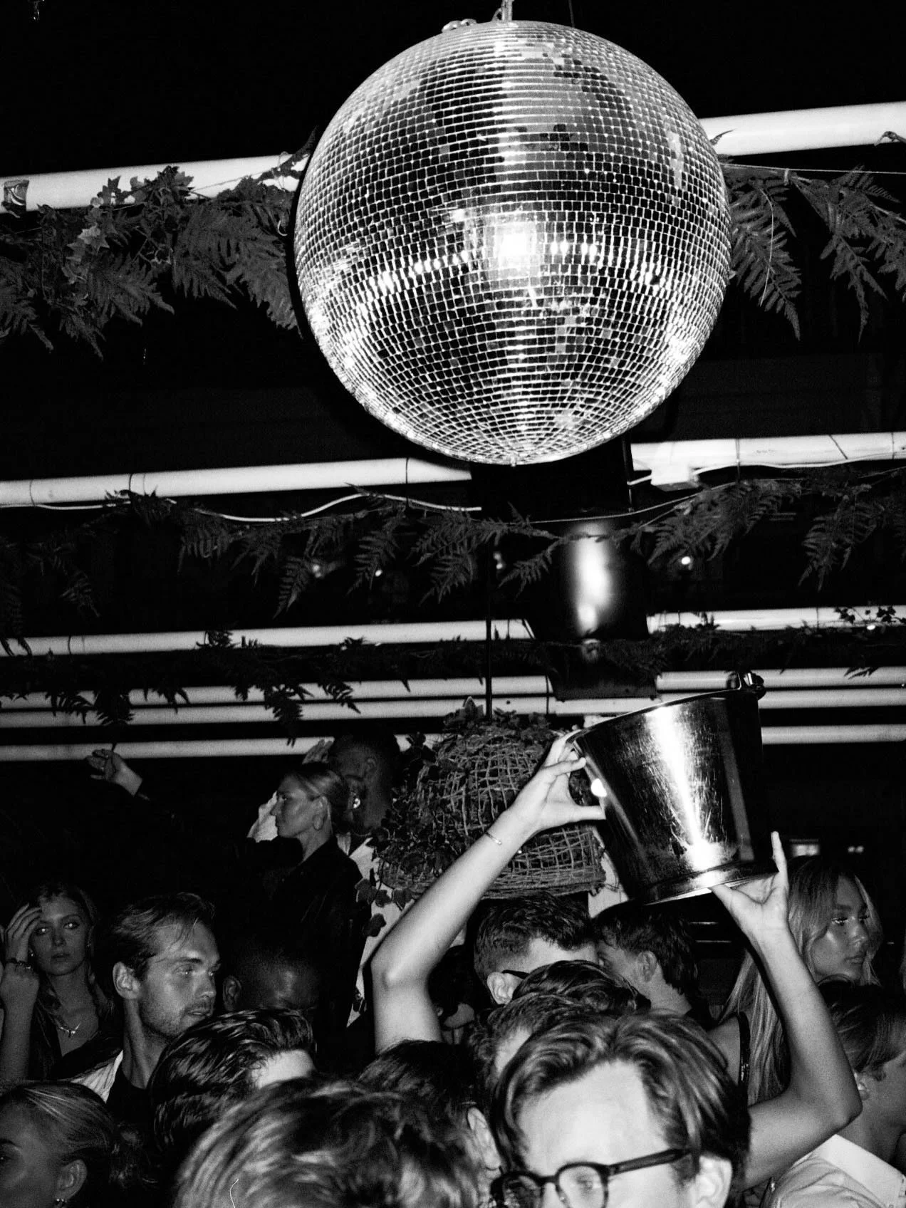 Mirror balls &amp; drinks.