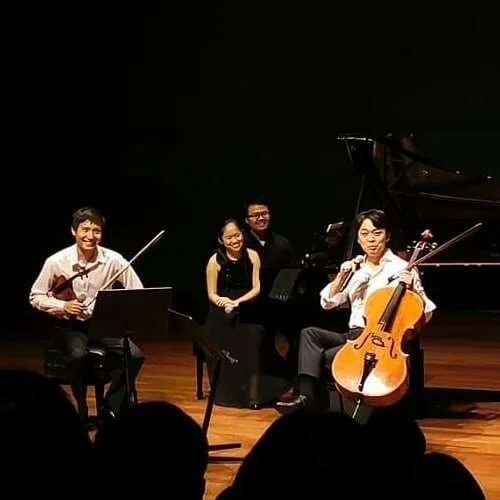 Dreaming Out Loud, June 2019. With violinist Loh Jun Hong and cellist Qin Li-Wei