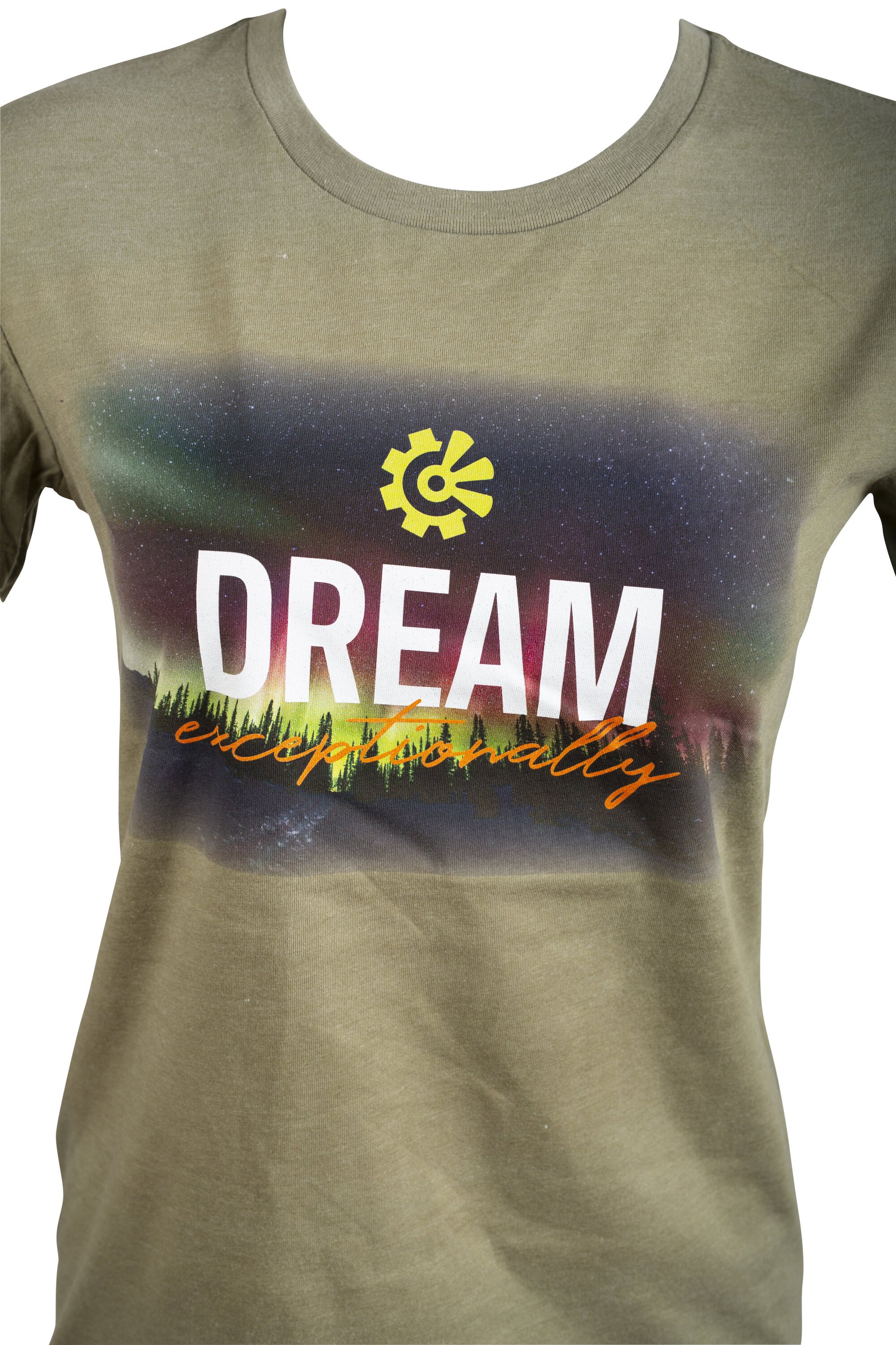 Fisher Creative ladies dream t shirt sand closeup