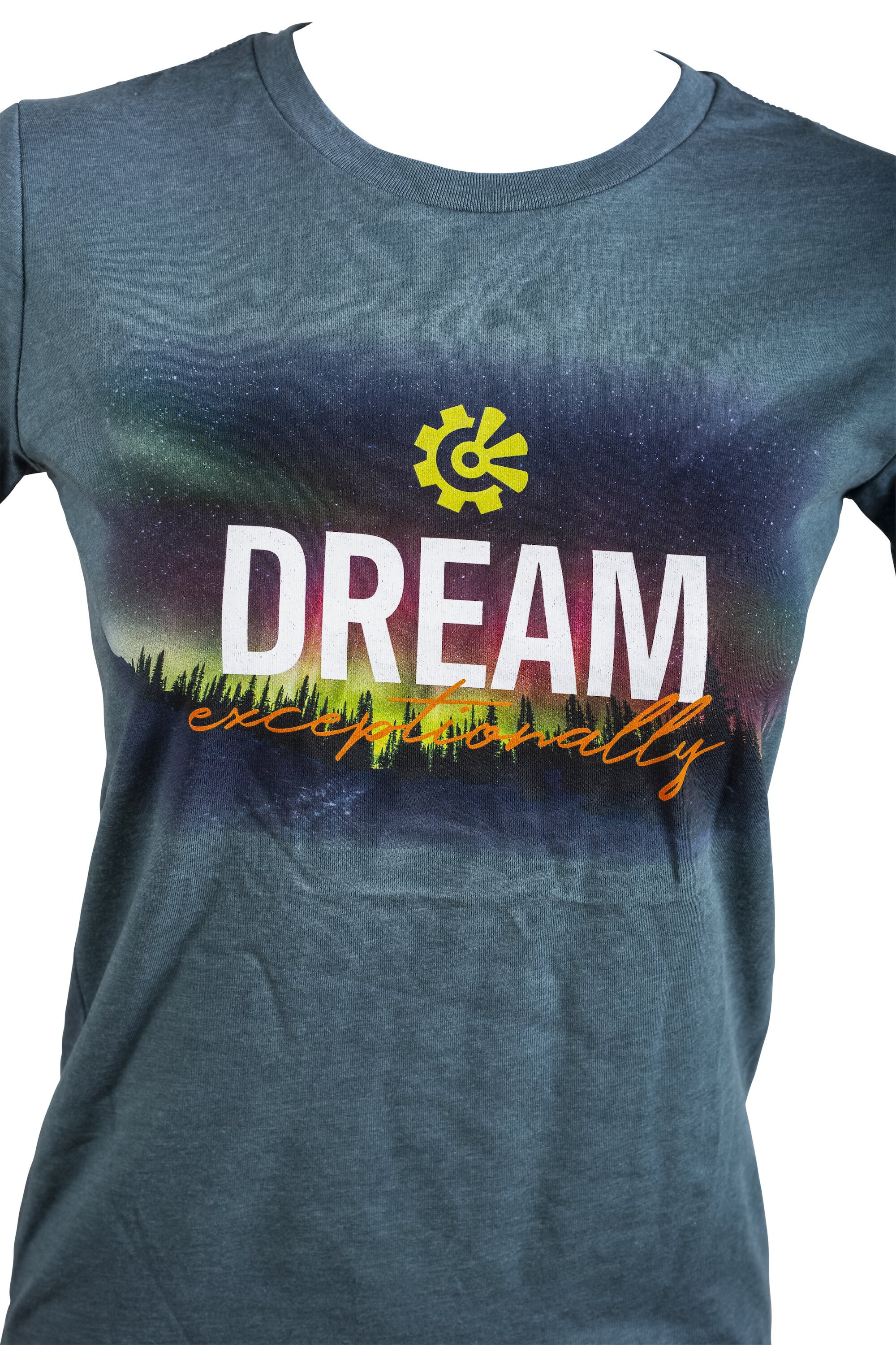 Fisher Creative ladies dream t shirt blue close up
