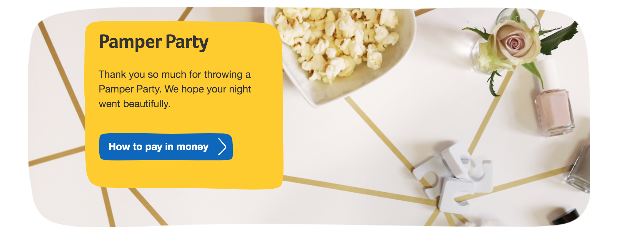 mariecurie.org.uk – after party page