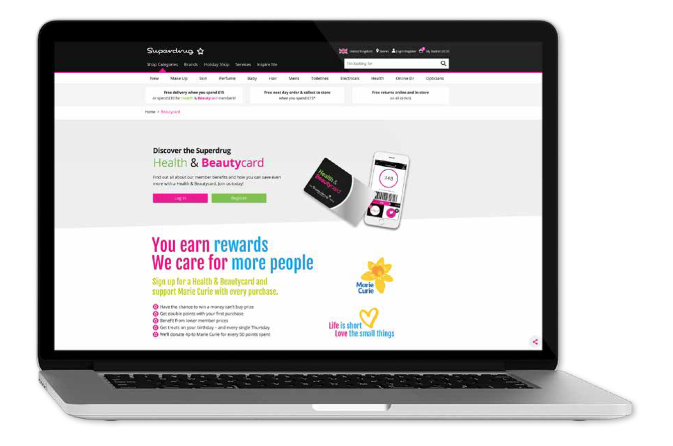 Superdrug loyalty card