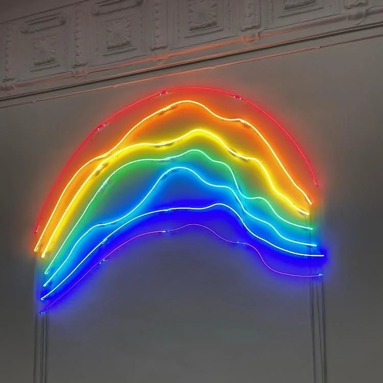 Art fabrication job for Sarkis&rsquo; expo &ldquo;7 jours, 7 nuits&rdquo; opening on Oct 27 at Baden-Baden&rsquo;s Staaliche Kunsthalle. This rainbow measures 300 x 211 cm and it&rsquo;s made entirely with Murano glass. I wasn&rsquo;t able to be ther