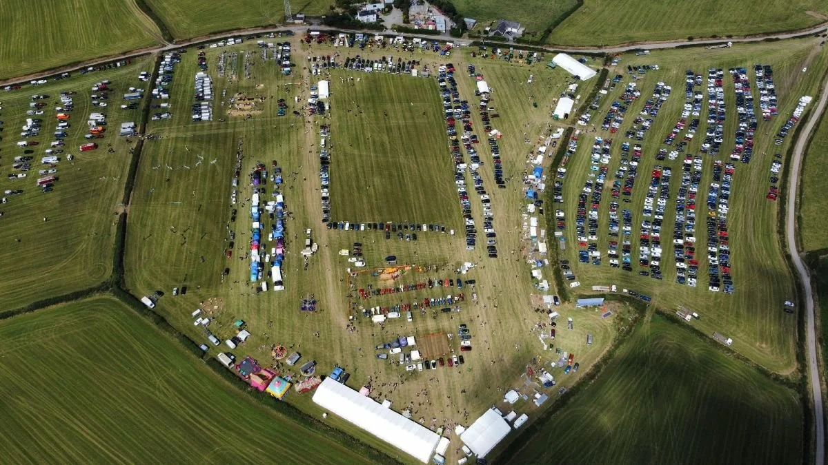 Fishguard Show aerial view of show ground