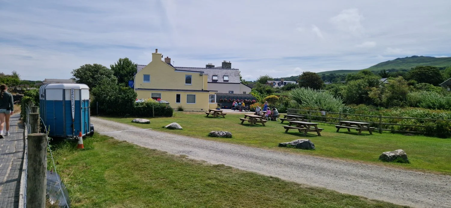 Mor Awelon Cafe - Newport to Parrog Walk - Pembrokeshire. Picnic benches