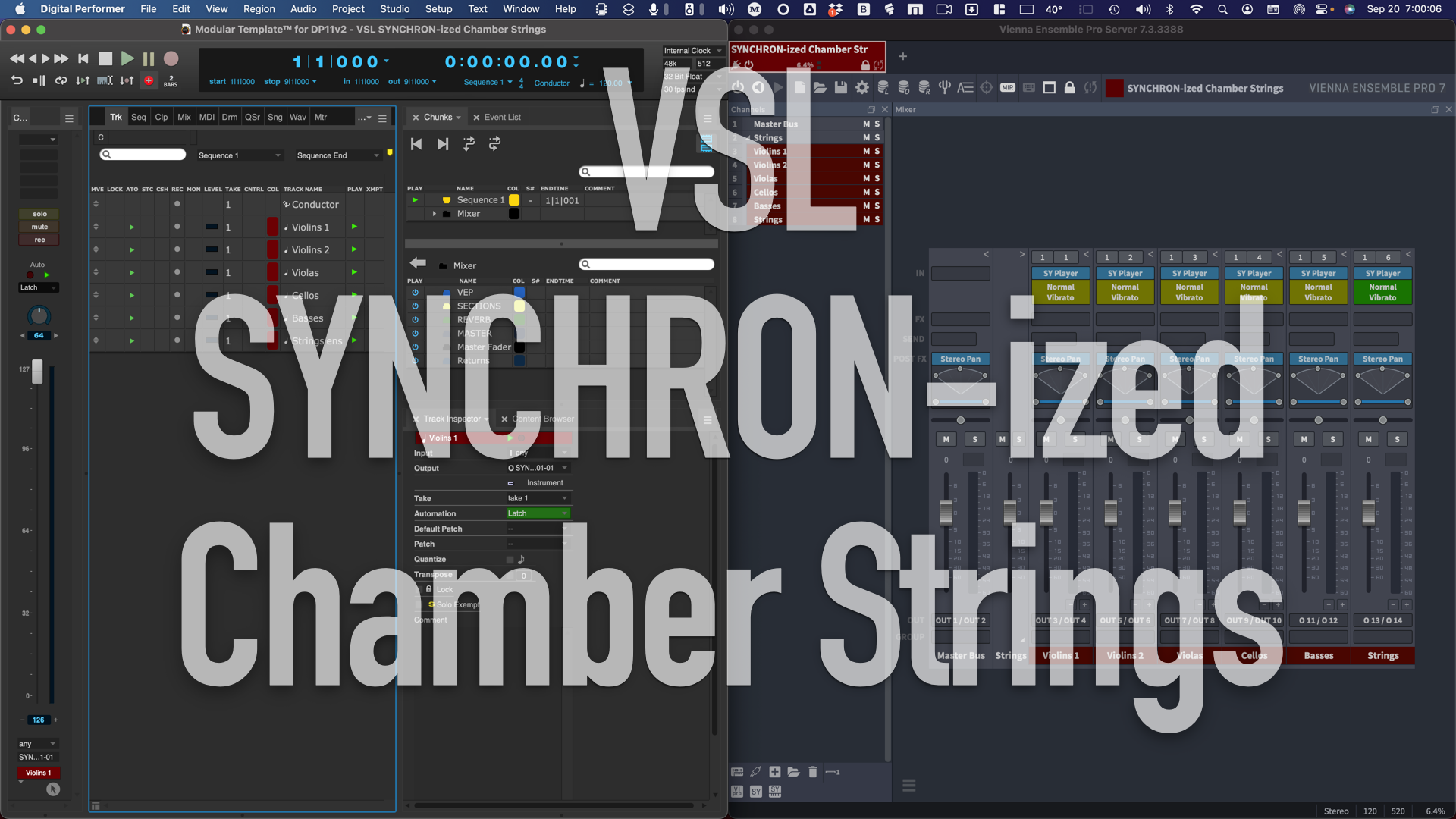 Modular Template™ for DP11v2 - VSL SYNCHRON-ized Chamber Strings