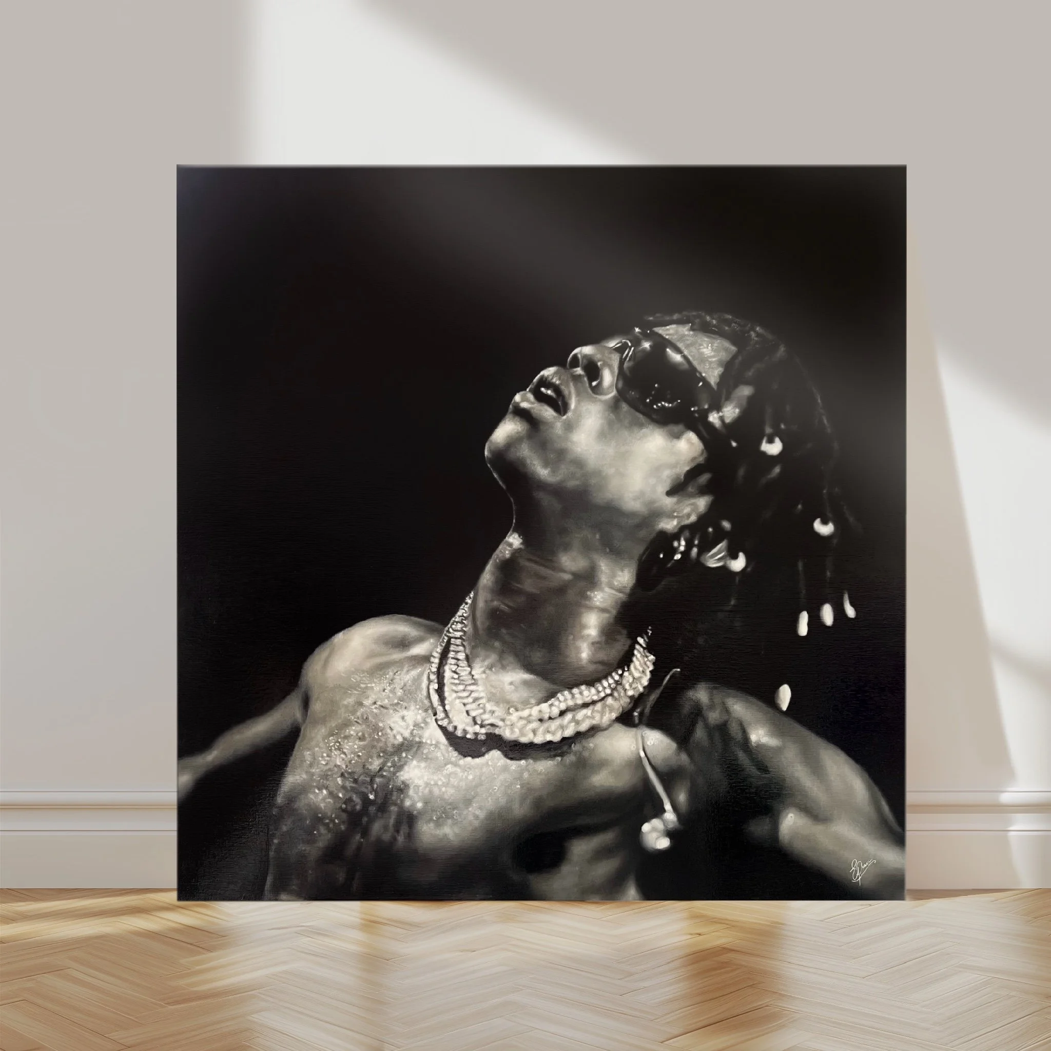 Oil painting order for Rapper Rema