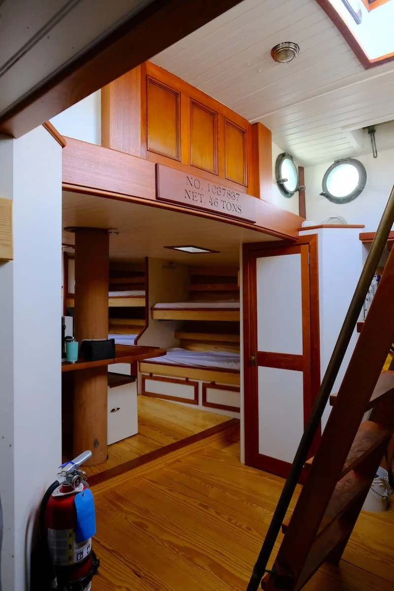 Finished custom interior of schooner Alliance