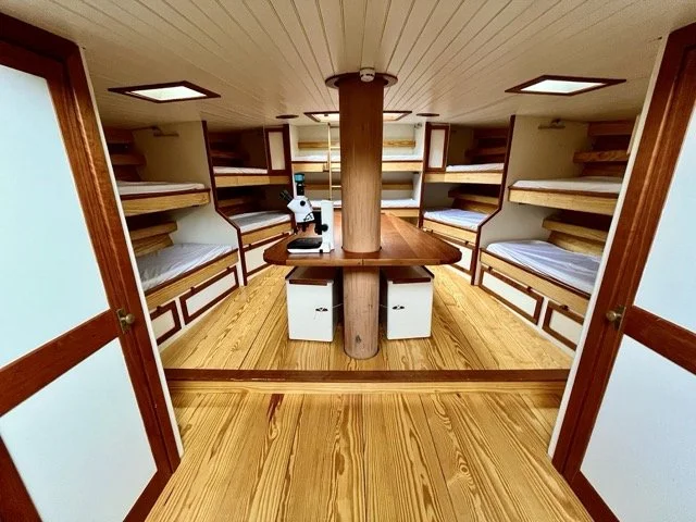 Build out of new schooner interior