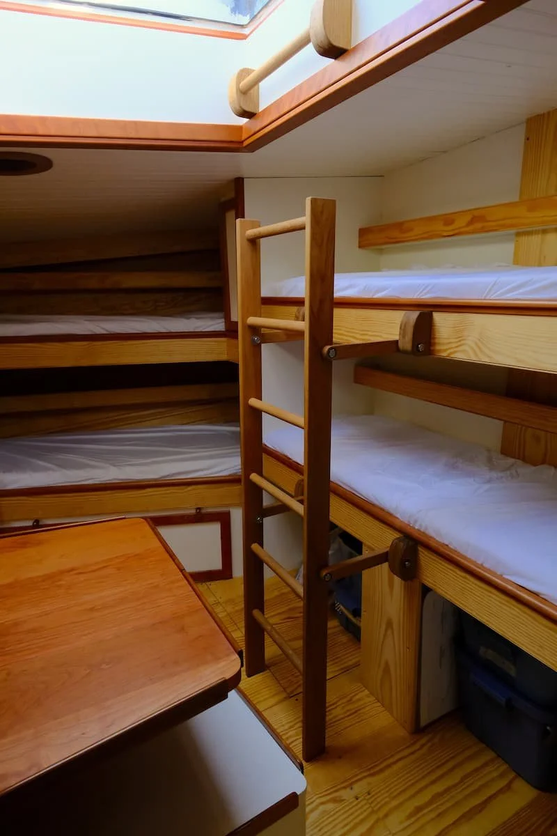 Finished custom interior of schooner Alliance