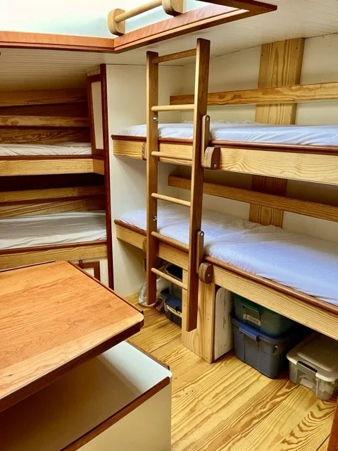 Build out of new schooner interior