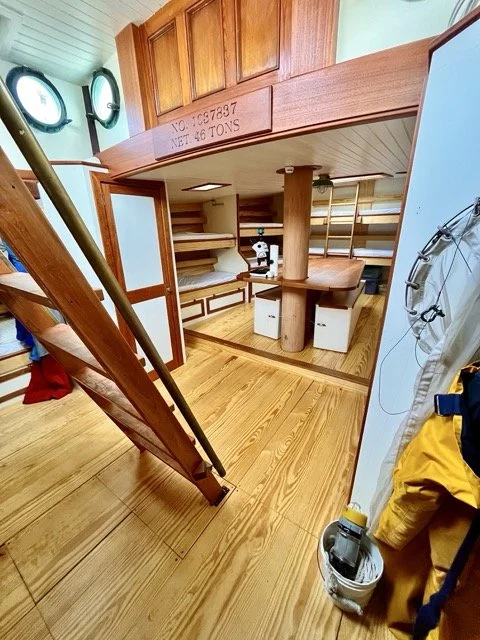 Build out of new schooner interior