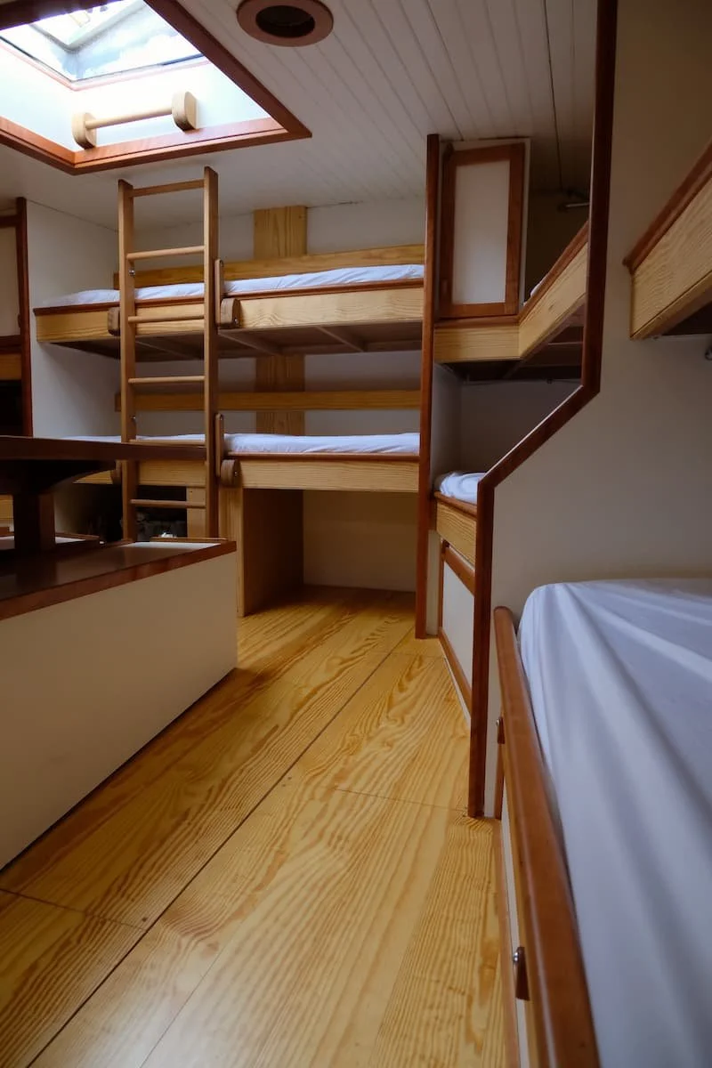 Finished custom interior of schooner Alliance