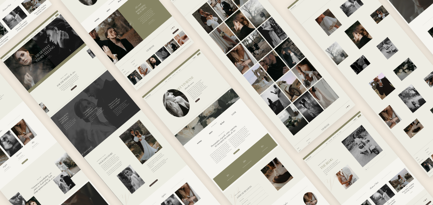 vivienne squarespace template grid wide