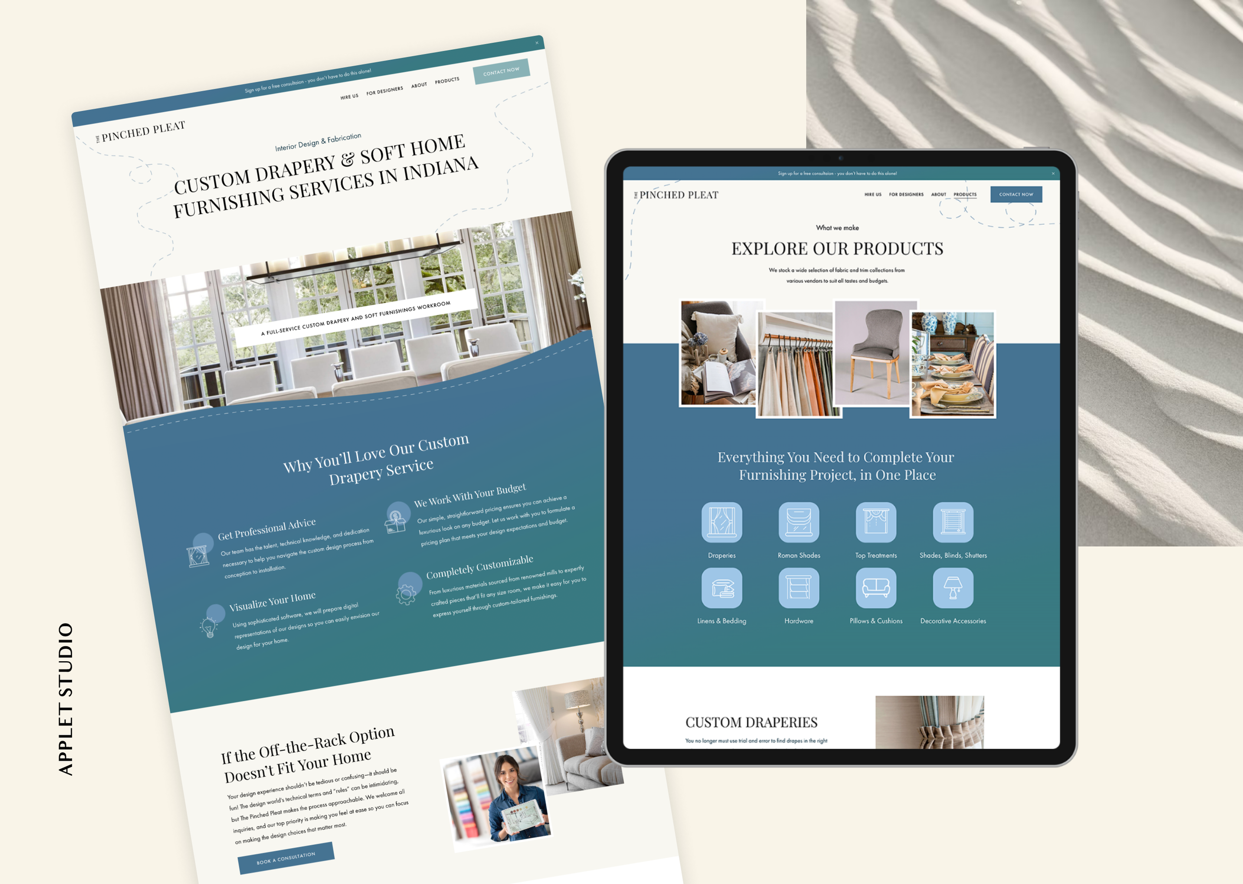 Classy Website for Interior Designer Firm — Applet Studio