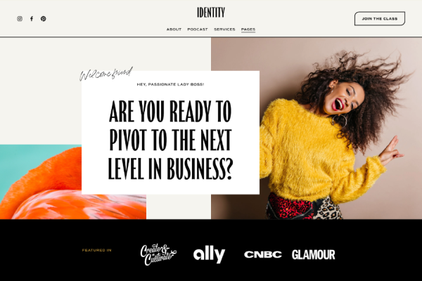Identity Squarespace template